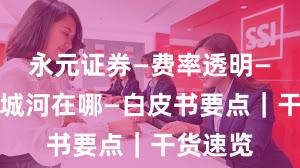 永元证券—费率透明—技术护城河在哪—白皮书要点｜干货速览