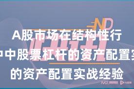 A股市场在结构性行情阶段中中股票杠杆的资产配置实战经验