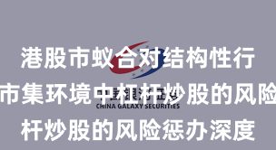 港股市蚁合对结构性行情阶段的市集环境中杠杆炒股的风险惩办深度
