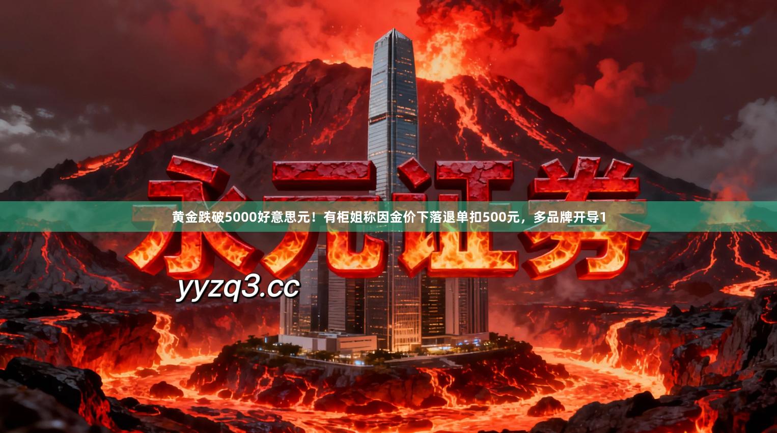 黄金跌破5000好意思元!有柜姐称因金价下落退单扣500元,多品牌开导1