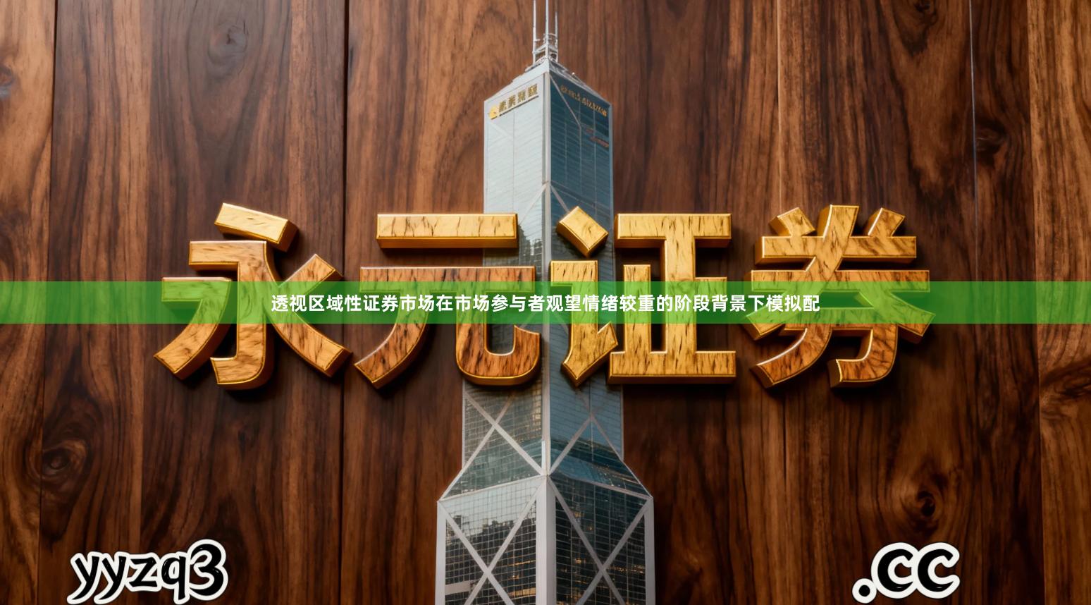 透视区域性证券市场在市场参与者观望情绪较重的阶段背景下模拟配